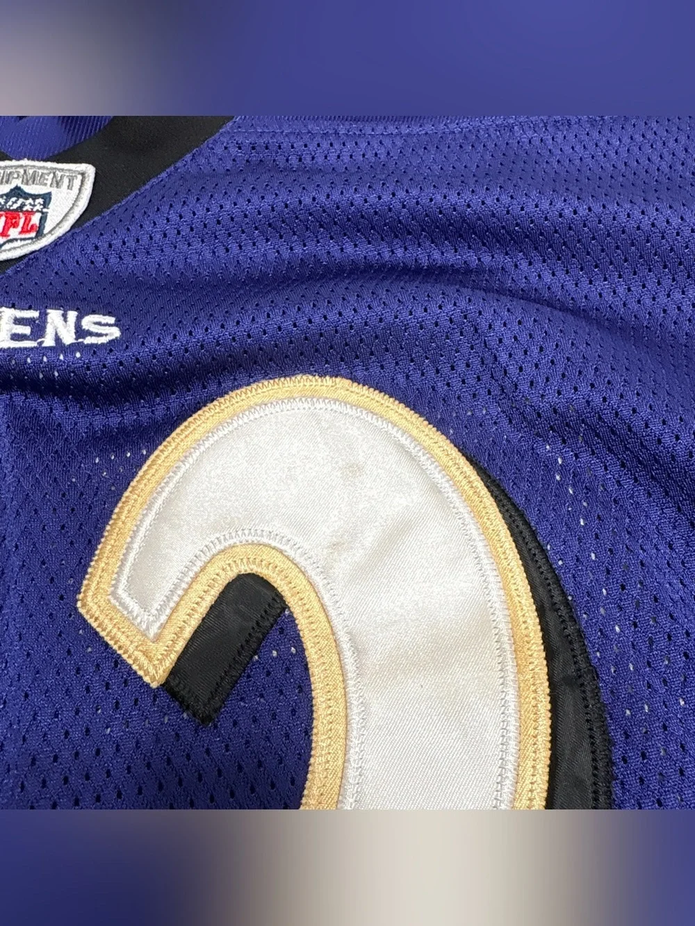 Reebok On Field BALTIMORE RAVENS NFL JERSEY #52 R. LEWIS Mens 48 XL Purple